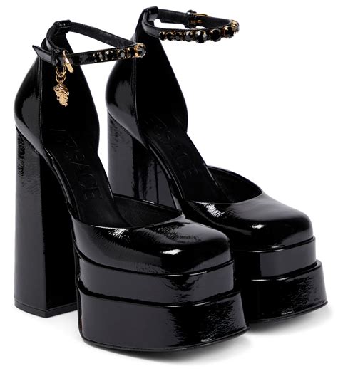 hohe schuhe damen versace black medusa|versace medusa aevitas.